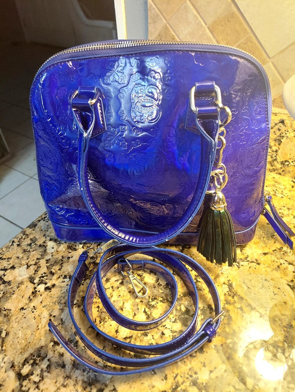 Sharif Domed Saychel In Blue